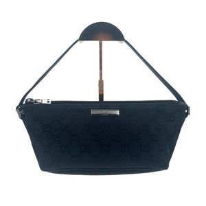 Gucci Logo Boat Bag Black
